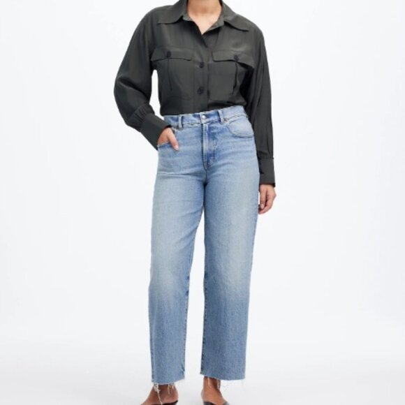 Madewell The Perfect Vintage Wide-Leg Crop Jean - Picture 1 of 13